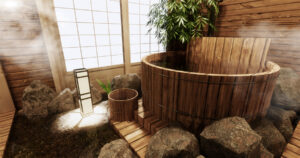 Традиционная офуро: ванна из хиноки и ритуал чистоты
